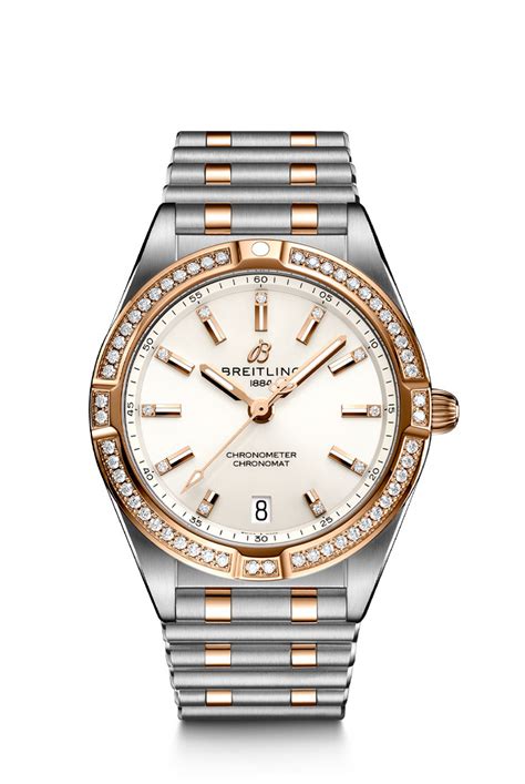 breitling womens gold|breitling's chronomat for women.